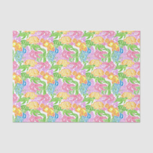Colourful Tropical Fish Pattern Tissue Paper