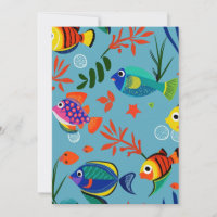 Colourful Tropical Fish Underwater Pattern