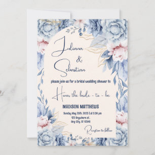 Colourful Tropical Floral Casual wedding Invitation