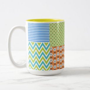 Colourful Tropical Floral Coffee Mug – Vibrant Flo