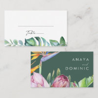 Colourful Tropical Floral | Green Wedding