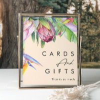 Colourful Tropical Floral | Peach Cards and Gifts