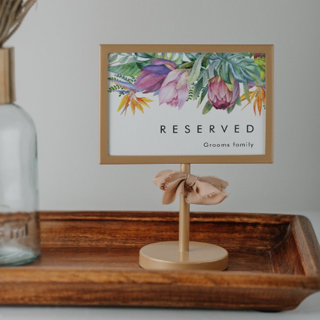 Colourful Tropical Floral | Reserved Sign (Creator Uploaded)