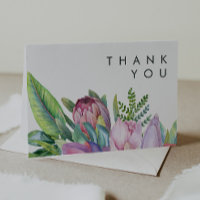 Colourful Tropical Floral | Thank You Card