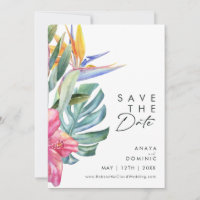 Colourful Tropical Floral | Vertical