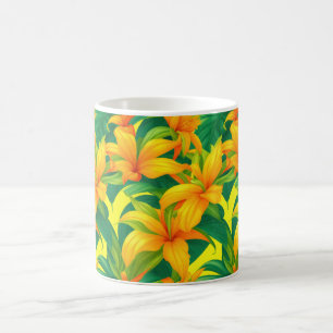 Colourful Tropical Flowers Coffee Mug