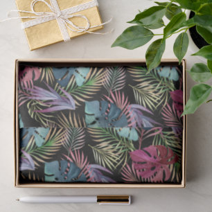 Colourful Tropical Foliage Botanical Pattern Tissue Paper