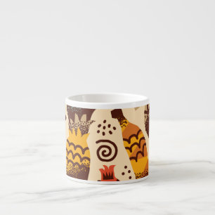 Colourful Tropical Fruit Mix Pattern Espresso Cup