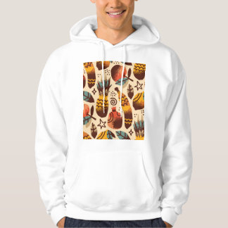 Colourful Tropical Fruit Mix Pattern Hoodie
