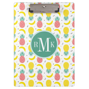 Colourful Tropical Fruit Pattern Clipboard