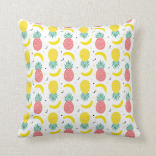 Colourful Tropical Fruit Pattern Cushion