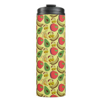 Colourful tropical fruit seamless pattern