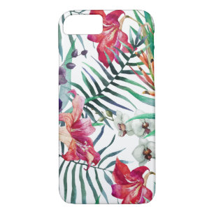 Colourful Tropical Island Floral Pattern iPhone 8/7 Case