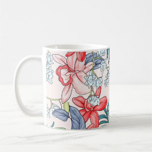 Colourful Tropical Jungle Seamless Print Coffee Mug