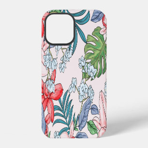 Colourful Tropical Jungle Seamless Print iPhone 12 Case