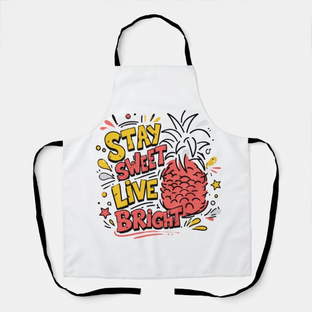 Colourful Tropical Kitchen Apron (Front)