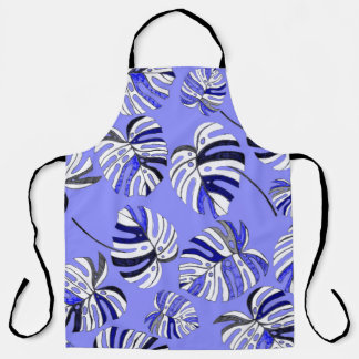 Colourful tropical leaves, modern luxury pattern. apron