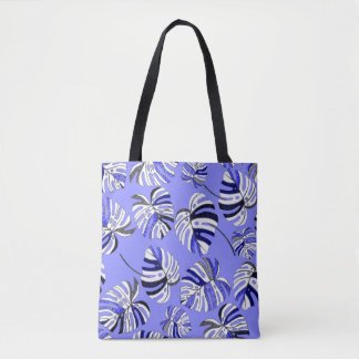 Colourful tropical leaves, modern luxury pattern. tote bag