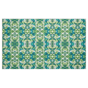 Colourful Tropical Leaves Of Banana and Monstera Fabric