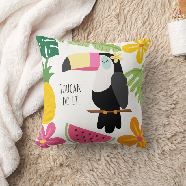 Colourful Tropical Nature Cushion (Blanket)