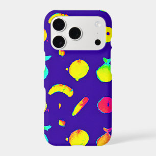 Colourful Tropical Neon Fruit Pattern