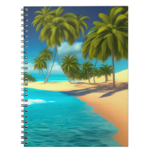 Colourful Tropical Ocean Palm's Journal
