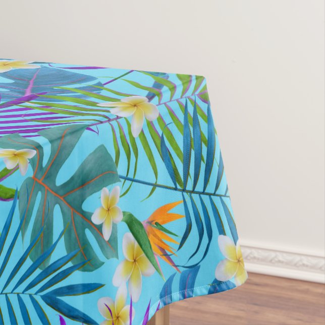 Colourful Tropical Paradise Pattern Tablecloth (In Situ)