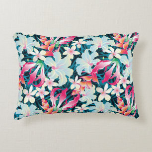Colourful Tropical Pattern Decorative Cushion