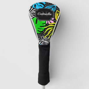 Colourful Tropical Pattern Golf Head Cover