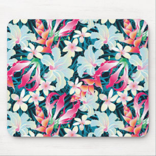 Colourful Tropical Pattern Mouse Pad
