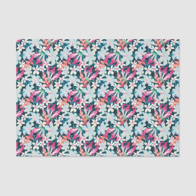 Colourful Tropical Pattern Tissue Paper (Front)