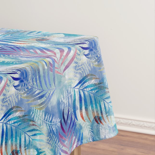 Colourful tropical pattern with palm leaves. tablecloth (In Situ)