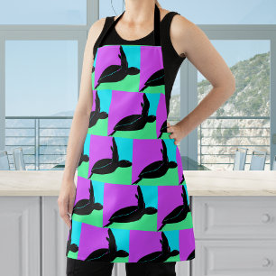 Colourful Tropical Sea Turtle Apron