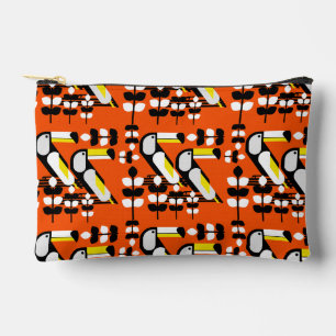 Colourful Tropical Toucan Artwork Accessory Pouch