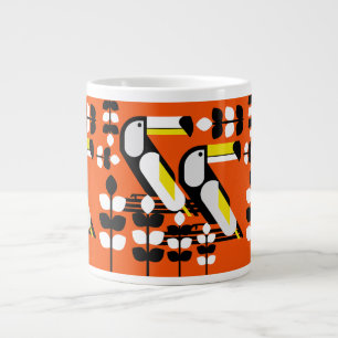 Colourful Tropical Toucan Artwork Large Coffee Mug