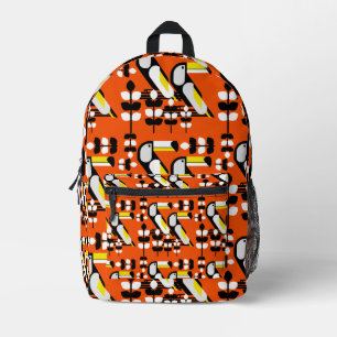 Colourful Tropical Toucan Artwork Printed Backpack