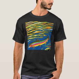 Colourful Trout and Ripples of Water T-Shirt