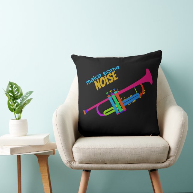 Colourful Trumpet Cushion (Chair)