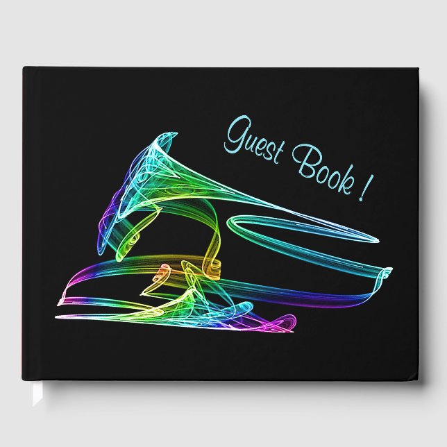 Colourful Trumpet Fractal Guest Book (Front)