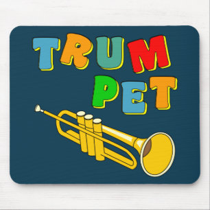Colourful Trumpet Mouse Pad