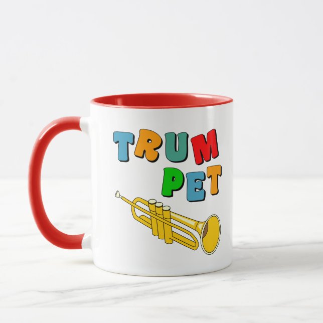 Colourful Trumpet Mug (Left)