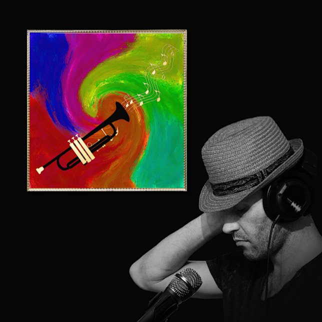 Colourful Trumpet Music Foil Prints (Creator Uploaded)
