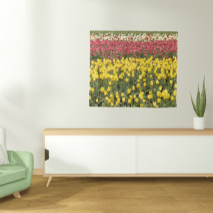 Colourful Tulip Blooms Floral Tapestry