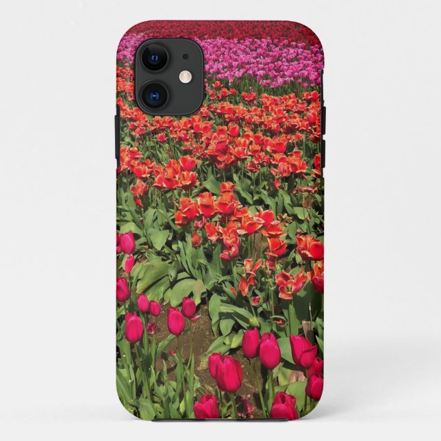 Colourful Tulip Field, Oregon Case-Mate iPhone Case (Back)