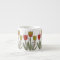 Colourful tulip flowers ceramic espresso mug