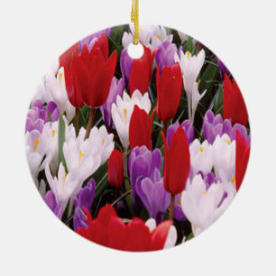 Colourful Tulip Flowers Ornament