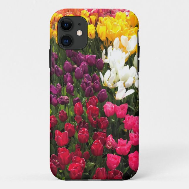 Colourful Tulip Garden Bed, Oregon Case-Mate iPhone Case (Back)