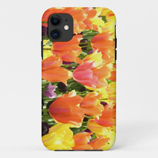 Colourful Tulip Garden Case-Mate iPhone Case (Back)