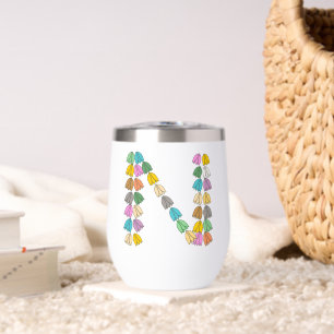 Colourful Tulip Lettered “N”