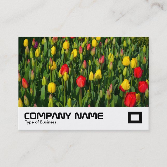 Colourful Tulips Business Card (Front)